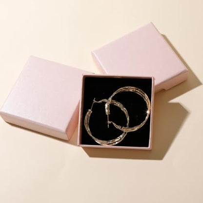 Golden Hoop Earrings For Women The Twisted Close-Fitting Hoop Shape Is Crafted With Gold-Plated Material And S925 Silver Pins Light Luxury Elegant Unique And Minimalist Style - color: Golden