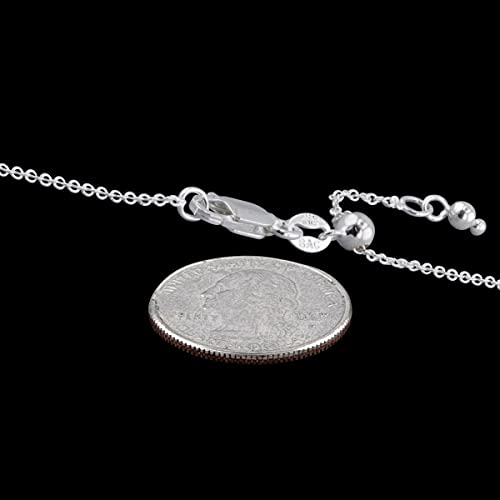 CHOOSE YOUR CLASP Sterling Silver 1.2mm Cable Chain Necklace - style: Adjustable