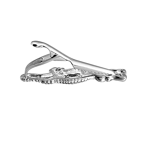 HAWSON 2 inch Tie Clip for Men-Novelty Sport Necktie Bar Clip,Tie Pin,Special Interesting Gift for Men - style: Crocodile
