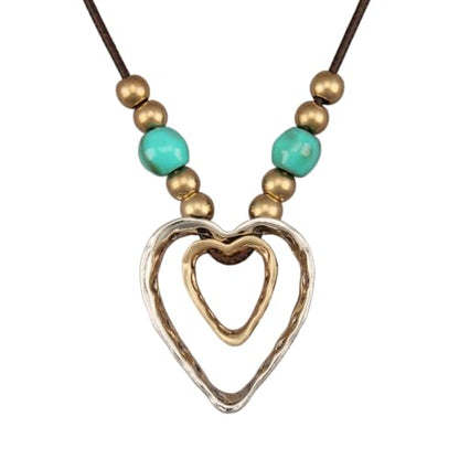 Boho Necklaces for Women Chunky Circle Necklace Bohemian Necklaces | Chunky Boho Necklace for Women Layered Boho Circle Leather Choker Necklace Long Vintage Necklaces Bohemian Jewlery Gifts - style: Large Pendant Necklace Women