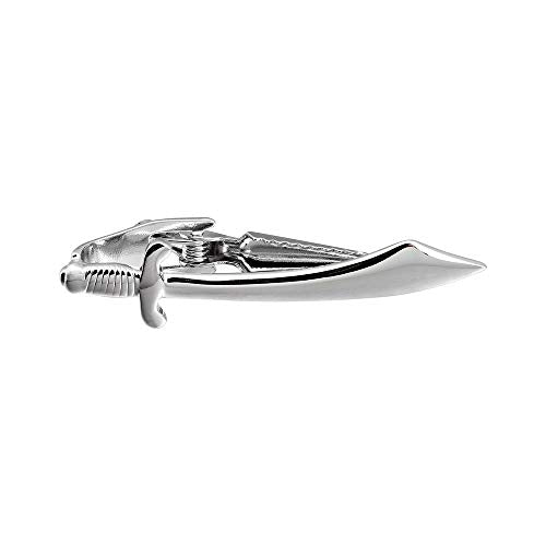 HAWSON 2 inch Tie Clip for Men-Novelty Sport Necktie Bar Clip,Tie Pin,Special Interesting Gift for Men - style: Scimitar