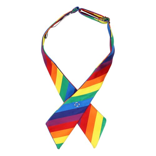 tiemart Crossover Tie - color: Rainbow