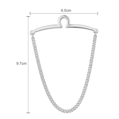 Yoursfs Tie Chains for Men Gold and Sliver Tie - style: Stainless Steel Chain Tie Clip