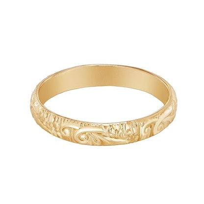 Handmade Ring-925 Sterling Silver /14K Gold Filled for Choosing, 3.5mm Width 1.35mm Thickness, Sizes 4-11.5, Unisex Wedding Bonds (Men & Women) - size: 9