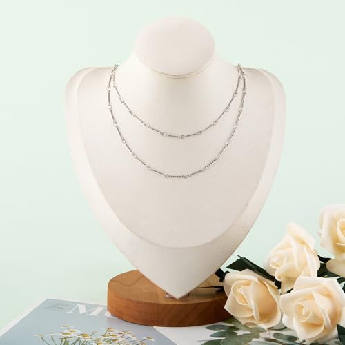 KYUNHOO 16.4FT/5M Silver Chain for Jewelry Making Texture Bar Link Chain | Stainless Steel Jewelry Chains 12MM Long Stick Chains with Clasps for Crafting - color: Stick Silver