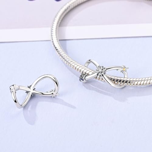 MULA 925 Sterling Silver Charms for Bracelets and Necklace Family Pendants | Airplane Travel Dangle Beads Family Tree Jewelry Charms for Women - color: Infinite Sun