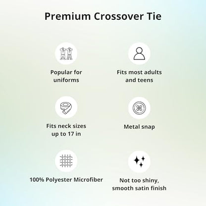 tiemart Crossover Tie - color: Orange Premium