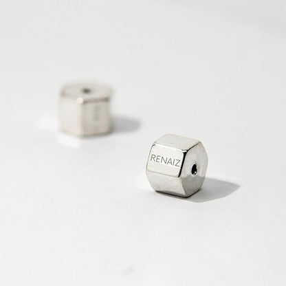 RENAIZ Dainty Lightweight Hoop & Stud Earrings for Women – 14K Gold Plated & Rhodium Plated, Minimalist Geometric Hypoallergenic Jewelry, Tiny Dainty Everyday Studs and Hoops - color: White Gold, style: Heart