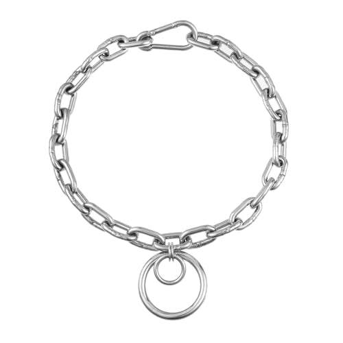 Statement Thick O Ring Chain Choker Stainless Steel Heavy Chunky Chain collar Silver Punk Goth Grunge Alternative Industrial For Women Jewelry - size: 17.3, style: 4MM-1