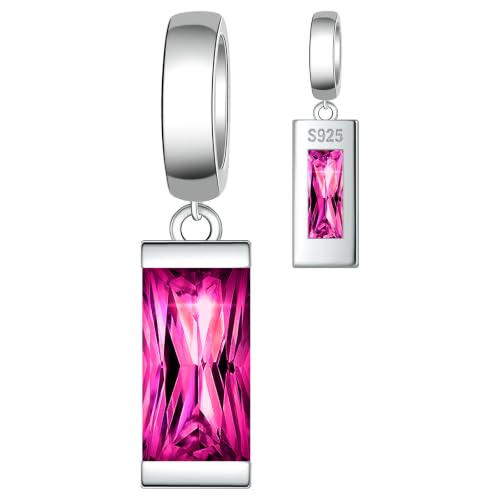 Helonley Birthstone Charms for Charms Bracelet: Birth Stone Charms | 925 Sterling Silver Birth Stone Bead Charms for Bracelets and Necklaces, Christmas Birthday Gifts for Mom and Wife - color: Jul.