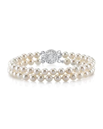 The Pearl Source Real Freshwater Pearl Bracelet for Women, Genuine Cultured Freshwater Pearls, Fine Jewelry Gift - size: 8-8.5mm, style: 8.5" Length