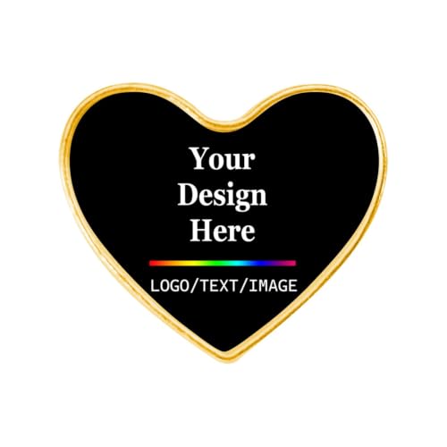 Custom Lapel Pins With Logo - Custom Pins Customized Buttons for men Customized Pin Bulk - color: Love-Gold
