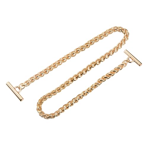 uxcell Iron Flat Chain Strap, 35" Handbag Chains Accessories Purse Chain Straps with Toggle Clasps for Shoulder Bags Cross Body DIY, Gold Tone - color: Gold Tone, size: 35"