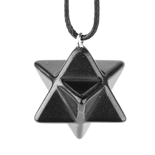 Shungite Pendants - Various Geometric Shapes - Authentic Stone - Certified - style: Merkaba
