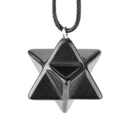 Shungite Pendants - Various Geometric Shapes - Authentic Stone - Certified - style: Merkaba