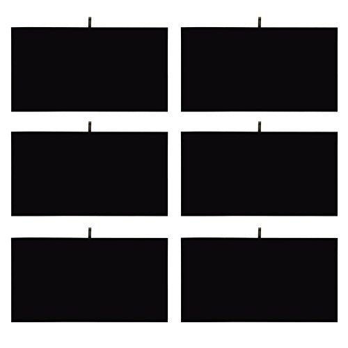 MOOCA 6-Piece Black Velvet Jewelry Display Tray Insert Pad. | 6 Pcs Set Jewelry Display Tray Pad Jewelry Display Tray Insert Accessory for Jewelries, 14 W x 7 1/2 D in, Black Velvet