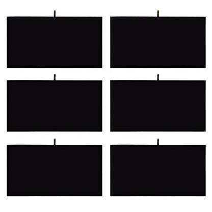 MOOCA 6-Piece Black Velvet Jewelry Display Tray Insert Pad. | 6 Pcs Set Jewelry Display Tray Pad Jewelry Display Tray Insert Accessory for Jewelries, 14 W x 7 1/2 D in, Black Velvet