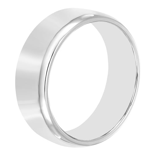 Boston Bay Diamonds Tantalum Comfort Fit Mens Wedding Band or Fashion Ring - 7mm & 8mm - Choice of Style - color: 8mm High Polished