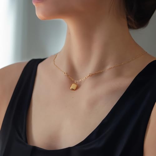 Gold Bar Necklace For Women, Minimalist Choker With Adjustable Titanium Steel Chain, Ideal For Parties, Weddings, Daily Wear