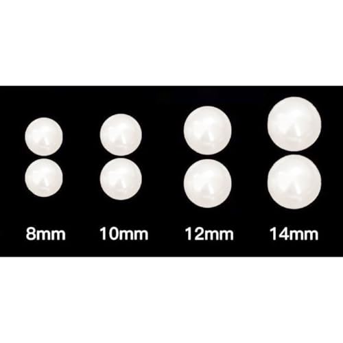Oversized Faux Pearl Stud Earrings for Women, 14K Gold Plated Sterling Silver Hypoallergenic Large Classic Lightweight Pearl Earrings - size: 10mm