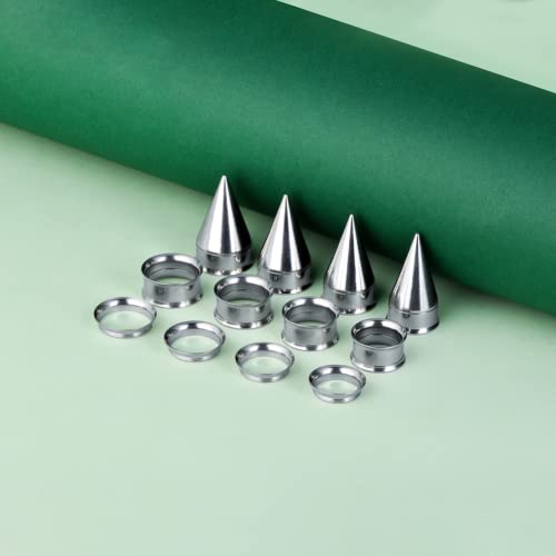 36PCS Ear Gauge Stretching Kit Stainless Steel Double Flare Alloy Tapers 3 In 1 Plugs Set Eyelet 14G-00G - color: 3 in 1-(17-20mm)-flare