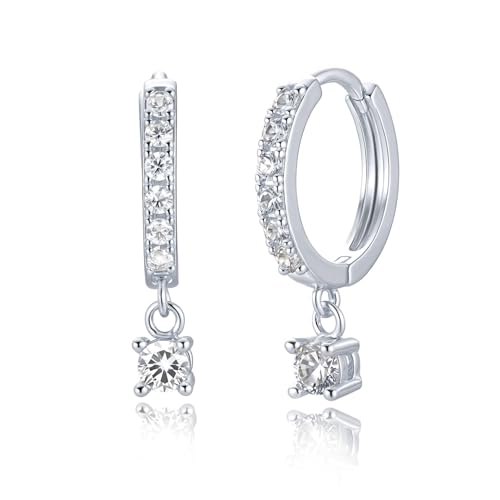 Earrings For Women 14K Gold/18K White Gold Plated Hypoallergenic 925 Sterling Silver Stud Trendy Minimalist Style For Formal Everyday Prom Bridal Bridal Wedding