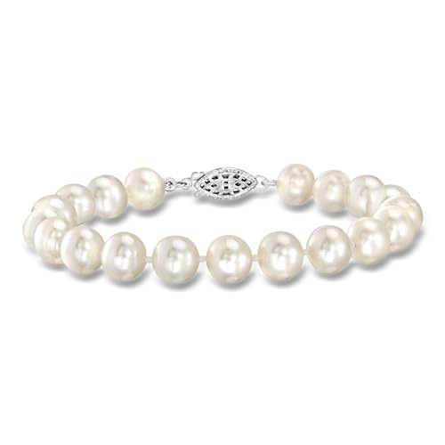 Ross-Simons 8-9mm Cultured Pearl Jewelry Set: Bracelet, Necklace and Drop Earrings With Sterling Silver. 18 inches