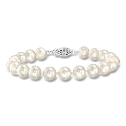 Ross-Simons 8-9mm Cultured Pearl Jewelry Set: Bracelet, Necklace and Drop Earrings With Sterling Silver. 18 inches
