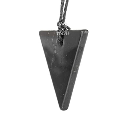 Shungite Pendants - Various Geometric Shapes - Authentic Stone - Certified - style: Force of Earth