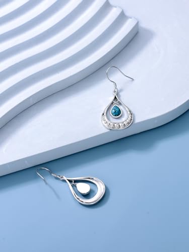 Dorunmo s925 Sterling Silver Western Dangle Drop Earrings Birthday Jewelry Gifts for Women - style: Boho B