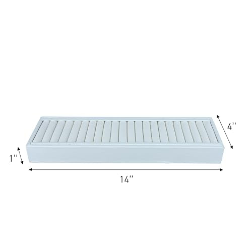 White Velvet Jewelry Trays for Display - Bracelet Tray With 21 Sections - Elegant Tray With Inserts for Organized and Secure Storage