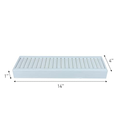 White Velvet Jewelry Trays for Display - Bracelet Tray With 21 Sections - Elegant Tray With Inserts for Organized and Secure Storage