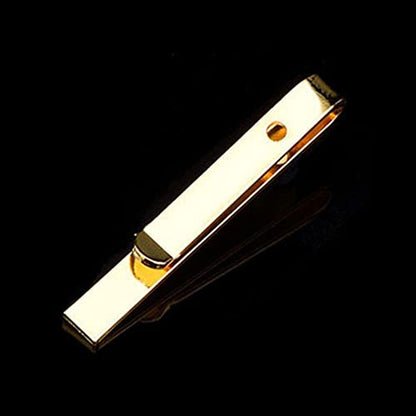 4PCS Tie Clips Mens Tie Clip Necktie Clip Simple Metal Clasp Clothes Pegs for Men Tie(gold)
