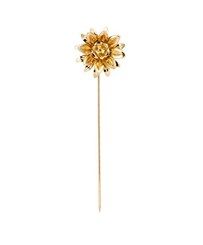 Knighthood Golden Metalic Flower Lapel Pin/Brooch