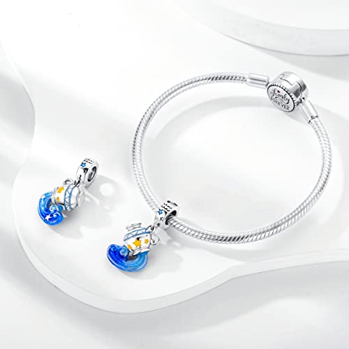 Zodiac Sign Charms for Bracelet Necklace 925 Sterling Silver Charms 12 Constellation/Horoscope Star Dangle Birthstone Beads, Birthday Jewelry Gifts for Women Men - color: Zodiac Aquarius(1.20～2.18)