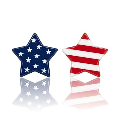 4th of July Earrings,Patriotic Dangle Stud for Women, Fourth of July Jewelry for Veterans Day - color: TwoStars