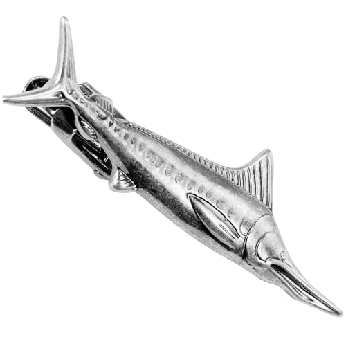 HAWSON Various Tie Clips for Men Unique, Funny Novelty Mens Tie Bar, Personalized Tie Pins for Men, Theme Wedding Party Gifts - style: Sailfish