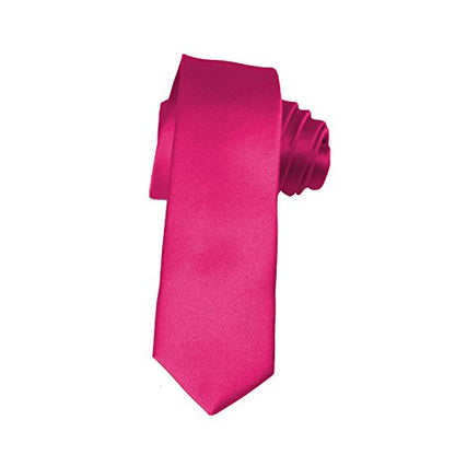K. Alexander Skinny Ties - Multiple Solid Colors - Classic 2" width - color: Fuschia