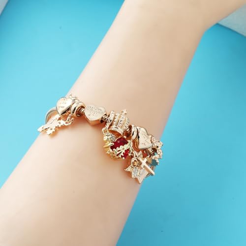 Cross bracelet for women Sacred Heart of Jesus Gold Bracelets for Women Confirmation and Baptism Gifts, Encouragement Presents for Mom Sister Daughter and Friends, Christian Jewelry | sacred heart bracelet,christian bracelet,heart bracelet for women,catho