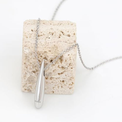 EVEYE S925 Sterling Silver Necklace For Women, Teardrop Pendant Necklaces, Pear Pendant Necklace Jewelry Minimalist style Gift - color: Silver