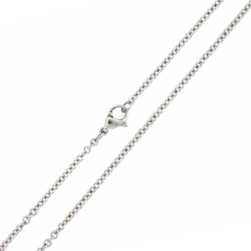 Stainless Steel Cable Chain Necklace 1 mm Thin Dainty Pendant Chain | Fine Cable Links, Water Safe Steel, No Tarnish, Pendant Ready, Gift Boxed