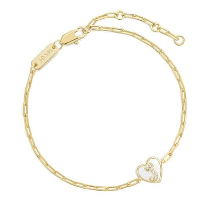 Gold Initial Bracelet For Women, 14k Gold Letter Bracelets | Adjustable Stacking Bracelets Jewelry Gift For Women, Valentines Mother Christmas Jewelry for Women Her 6.5-8 Inch - color: J