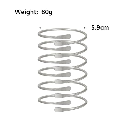 Layered Gold Sliver Plated Geometric Bracelets Set for Women,Open Adjustable Stacking Wrist Cuff Bracelets Punk Party Trendy Jewelry Accessories Gift - color: Silver