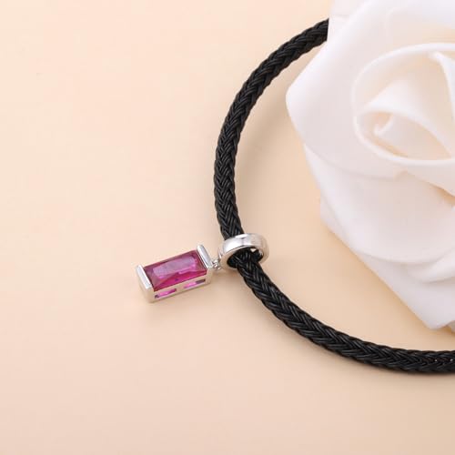 Helonley Birthstone Charms for Charms Bracelet: Birth Stone Charms | 925 Sterling Silver Birth Stone Bead Charms for Bracelets and Necklaces, Christmas Birthday Gifts for Mom and Wife - color: Jul.