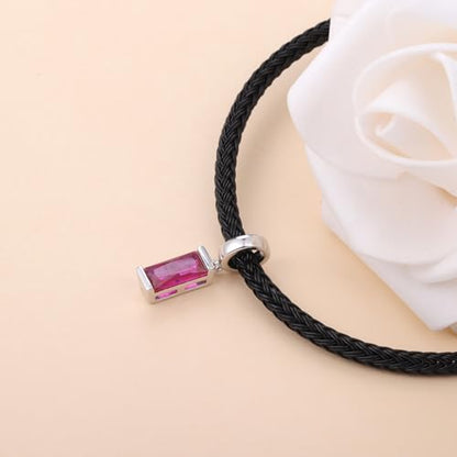 Helonley Birthstone Charms for Charms Bracelet: Birth Stone Charms | 925 Sterling Silver Birth Stone Bead Charms for Bracelets and Necklaces, Christmas Birthday Gifts for Mom and Wife - color: Jul.