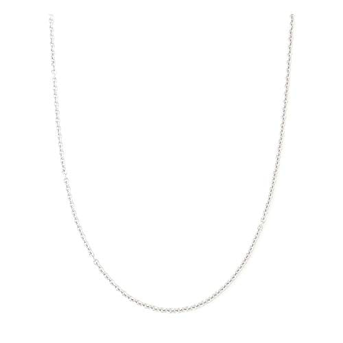 2MM Stainless Steel Necklace - Thin Cable Chain for Women & Men, Silver Chains for Pendant Addition or Alone - 16-30 Inch Available - size: 22 inch