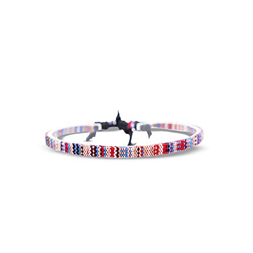 Made by Nami Surfer Anklet for Men and Women Waterproof and Adjustable Surfer Ankle Bracelet String Ankle Bracelet Beach Accessory for Ethnic Hippie Style - color: Multi
