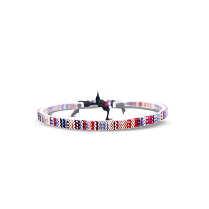 Made by Nami Surfer Anklet for Men and Women Waterproof and Adjustable Surfer Ankle Bracelet String Ankle Bracelet Beach Accessory for Ethnic Hippie Style - color: Multi