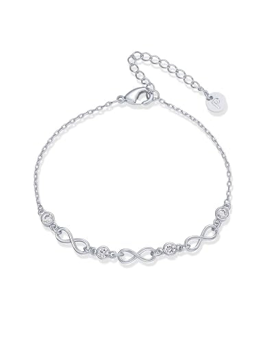PAVOI 14K Gold Plated Beaded Bracelet for Women | Stackable Gold Bead Bracelet | Adjustable Dainty Gold Jewelry - style: Infinity