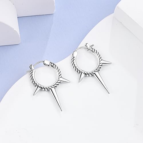Parmuz 925 Sterling Silver Butterfly Huggies Hoop Earrings for Woman | Gold Plated Cubic Zirconia Star Moon cross Twisted huggie Hoop Post Chunky Small Tiny cuff Snake Heart Earring Gift for Her - color: Silver